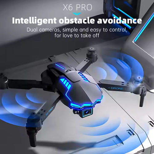 X6 High-Definition 4K Dual Camera Drone Optical Flow Positioning Three-Sided Obstacle Avoidance Remote Control Aerial
