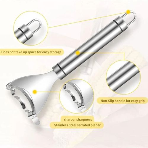 Stainless Steel Peeler Corn Pelling Tool Manual Corn Thresher Kerneler Peeler Fruit Vegetable Tools Kitchen Gadgets Accessories