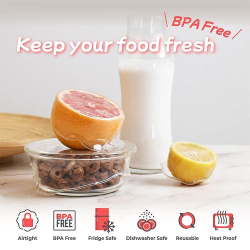 Silicone Stretch Lids for Food Storage in Fridge Reusable Elastic Bowl Cover Sealing Dustproof Can Lid