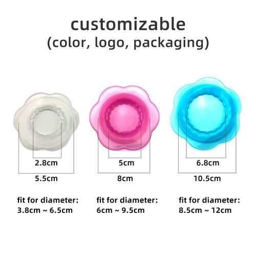 Silicone Stretch Lids for Food Storage in Fridge Reusable Elastic Bowl Cover Sealing Dustproof Can Lid