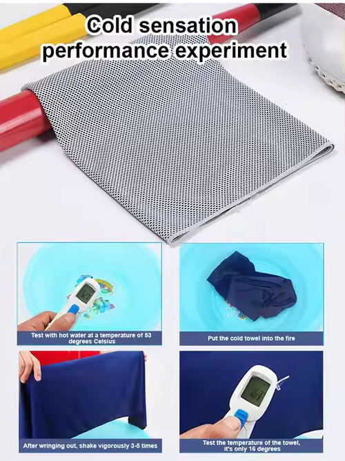 Keeps Body Temperature Lower Summer Cool Sports Towel Artifact Outdoor Sport Magic Travel Silicone Bag Ice Cooling Towel