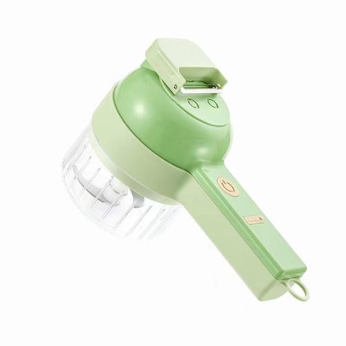 Multifunctional 4 in 1 Handheld Electric Vegetable Cutter Set Carrot Potato Chopper Cutting Machine