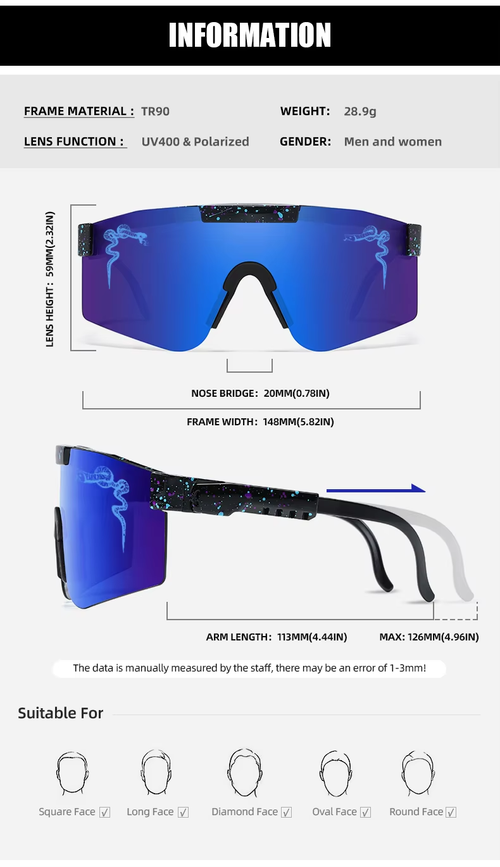 2025 Sunglasses Designer UV400 Oversized Bicycle Glasses Men Women Outdoor Sports Sunglasses