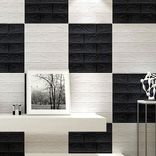 Wholesale Modern XPE Foam Self-Adhesive Wall Stickers 3D Waterproof Three-Dimensional Design Anti-Static for Apartments Hotels