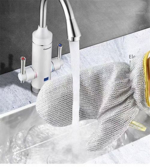 Wire Dishwashing Gloves Kitchen Multi-functional Waterproof and Durable Professional Cleaning Dishwashing Artifact