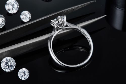 Fine Jewelry Rhodium Plated 3 Carat Diamond VVS1 Moissanite Ring Sterling Silver Party Gift Rings of Wedding Engagement