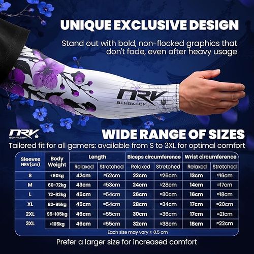 Custom Gamer Gaming Sports Arm Sleeves UV Protection Ice Silk Arm Sleeves E-Sports Arm Sleeve