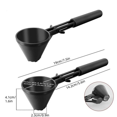 Eco-Friendly Coffee Filter Spoon Measuring Spoon Funnel for No Spill Preparation Protein Powder Exercise Drink Milk Spoon