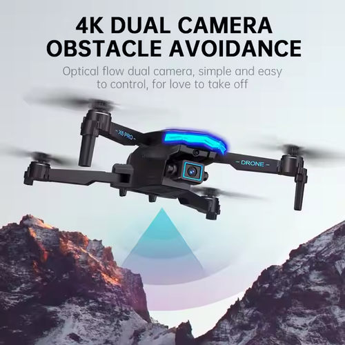 X6 High-Definition 4K Dual Camera Drone Optical Flow Positioning Three-Sided Obstacle Avoidance Remote Control Aerial