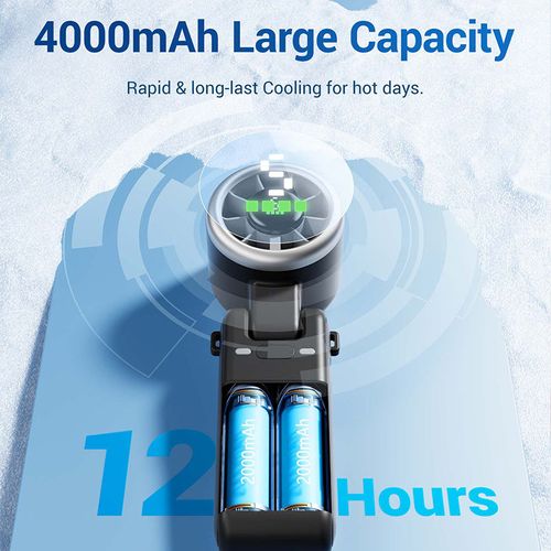 Super Power Portable Cooling Handheld Turbo Portable Folding Personal Fan