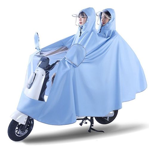 Newly Uprgraded Electric Car Raincoat Waterproof Oxford Cloth for Poncho for Single Double Adult Anti-Rainstorm Raincoat for