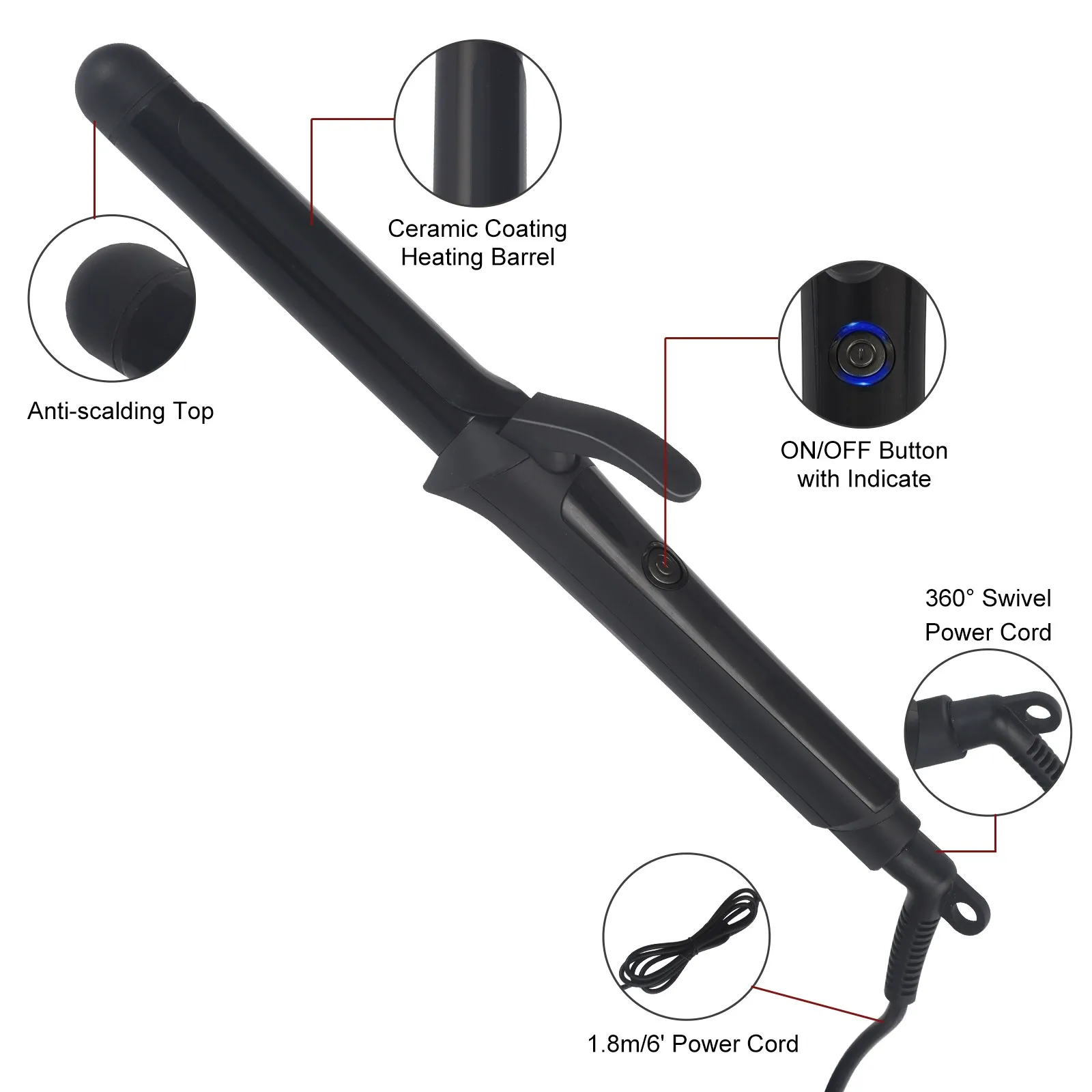 Beauty Salon Equipment Best Curling Iron for Long Hair