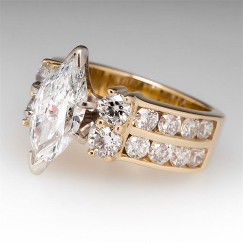 CAOSHI Custom Women American Gold Plated Jewelry Bling Shining Cubic Zirconia Diamond Eternity Ring Engagement Wedding Rings