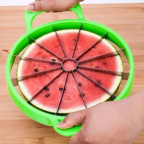 Stainless Steel Watermelon & Fruit Cutter Multipurpose Kitchen Tool for Vegetable & Food New Condition Metal Cutting Tools