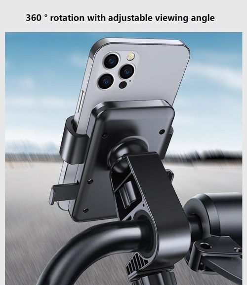Flexible Waterproof Dashboard Bike Phone Holder 360 Degrees Fixed Mount for Electric Scooter Motorbike & Bicycle Delivery Rider