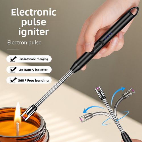 2025 Outdoor Smoke Accessories Rechargeable Flameless USB Candle Lighting Multi-Function Electric Arc Lighter Plasma Lighter