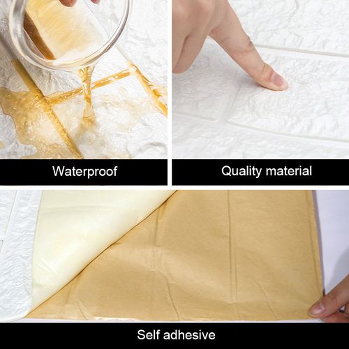 Wholesale Modern XPE Foam Self-Adhesive Wall Stickers 3D Waterproof Three-Dimensional Design Anti-Static for Apartments Hotels