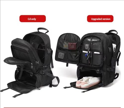 Cabine de sapato independente de grande capacidade mochila de negócios de viagem ao ar livre lazer esportes impermeável mochila de armazenamento extensível