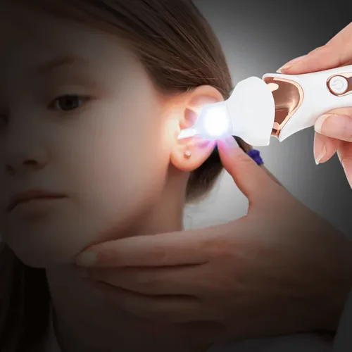 New portable rechargeable light controller low decibel safety electric earwax cleaner💎