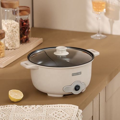 Large Capacity 3L Integrated Electric Pot Cooking Household Multifunctional Non-Stick Electric Skillet