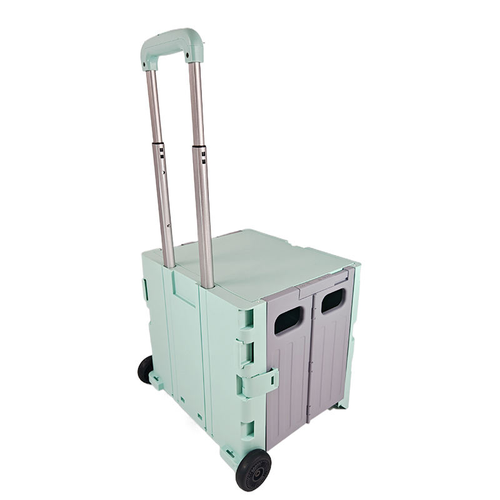 Black White Handle Carts Utility Folding Pet Stroller Plastic Storage Cart Trolley Walking Camping Market Shop 4 8 Wheels