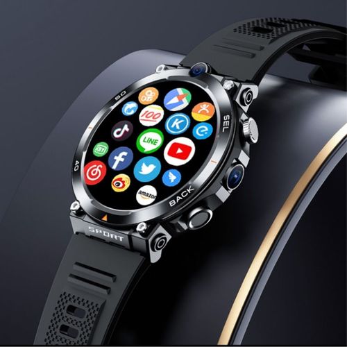 2025 New Arrival 4G 5G Smart Watch H10 WiFi GPS Dual Camera Video Call NFC 2+16GB 900MAH Battery Android Smart Watch