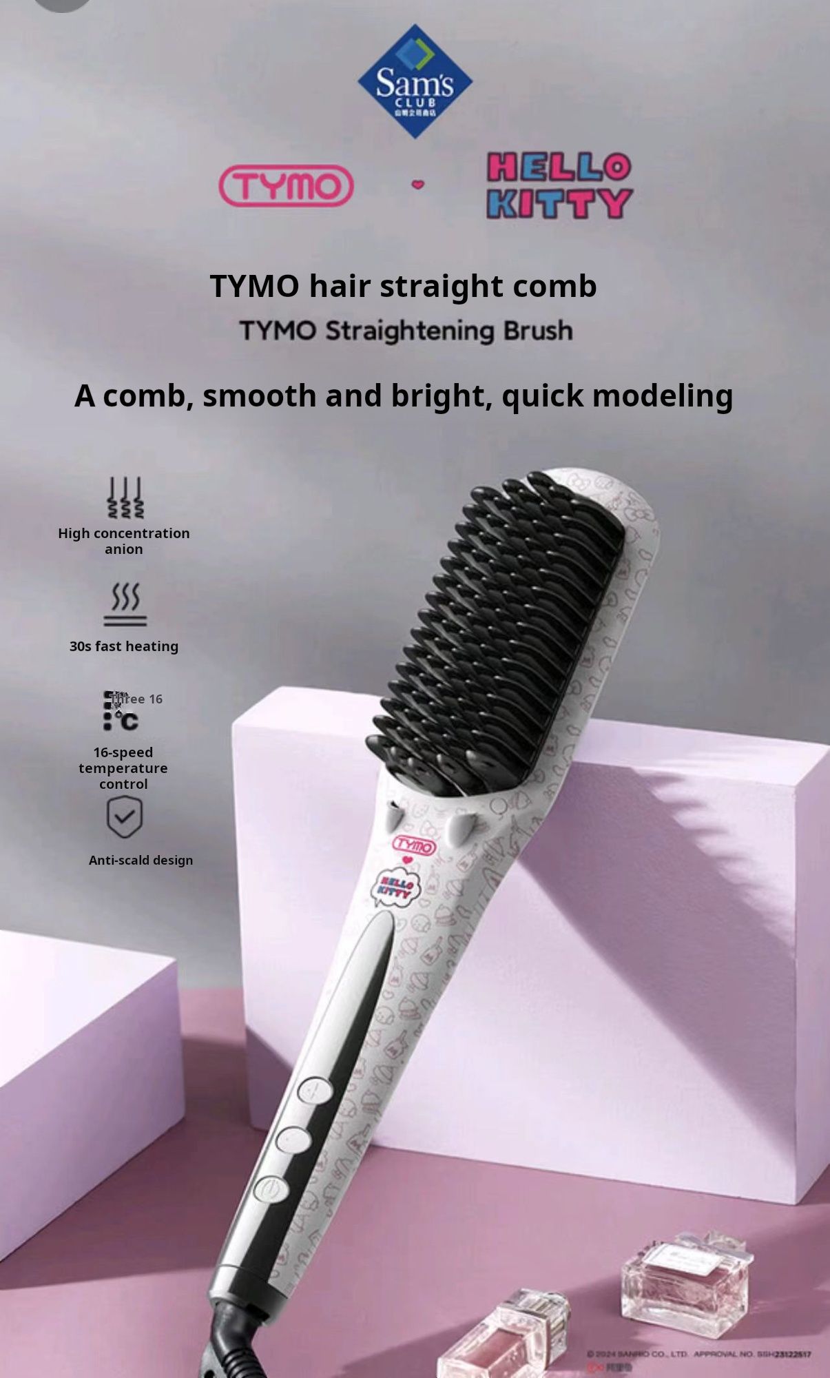 TYMO hair straight comb
