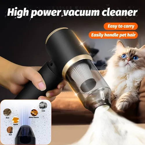 Suction Handheld Vacuum Cleaner Multi Function Car Blowing Suction Dual Purpose Wireless Pet Cleaning