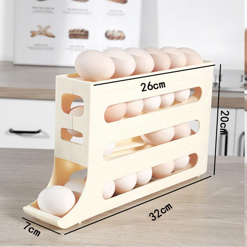 Egg Tray Plastic Egg Tools Storage 4 Tiers Egg Holder for Refrigerator