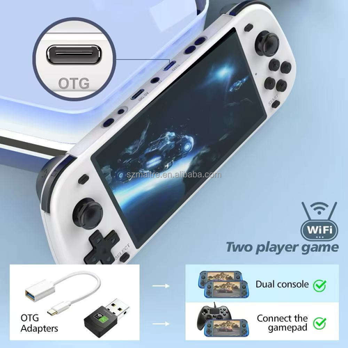 R50S Handheld Game Consoles 5.1 Inch IPS Screen Linux System ARKOS PSP 64GB Built-in 10000+Games Retro Video Game Consoles