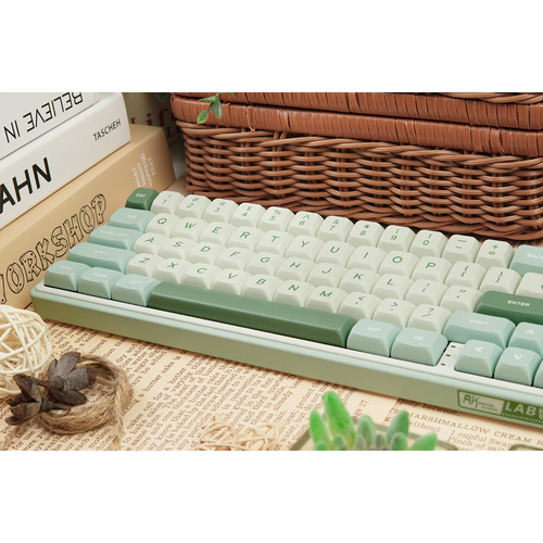 Mechanical Keyboard Wired Gaming Keyboard with Volume Knob 60% Percent RGB Backlit 66 Keys Hot Swappable