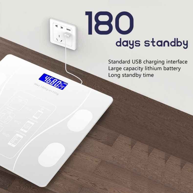 New Smart Scale BMI Digital Bathroom Body Fat Scale for Promotion Personal Bathroom Smart Scale