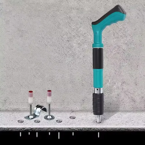 Nail Wall Fastening Tool for Cement Wall, Manual Steel Nails Machine Tool, Concrete Nail Machine, Mini Portable Nail Shooting Machine for Household Woodworking