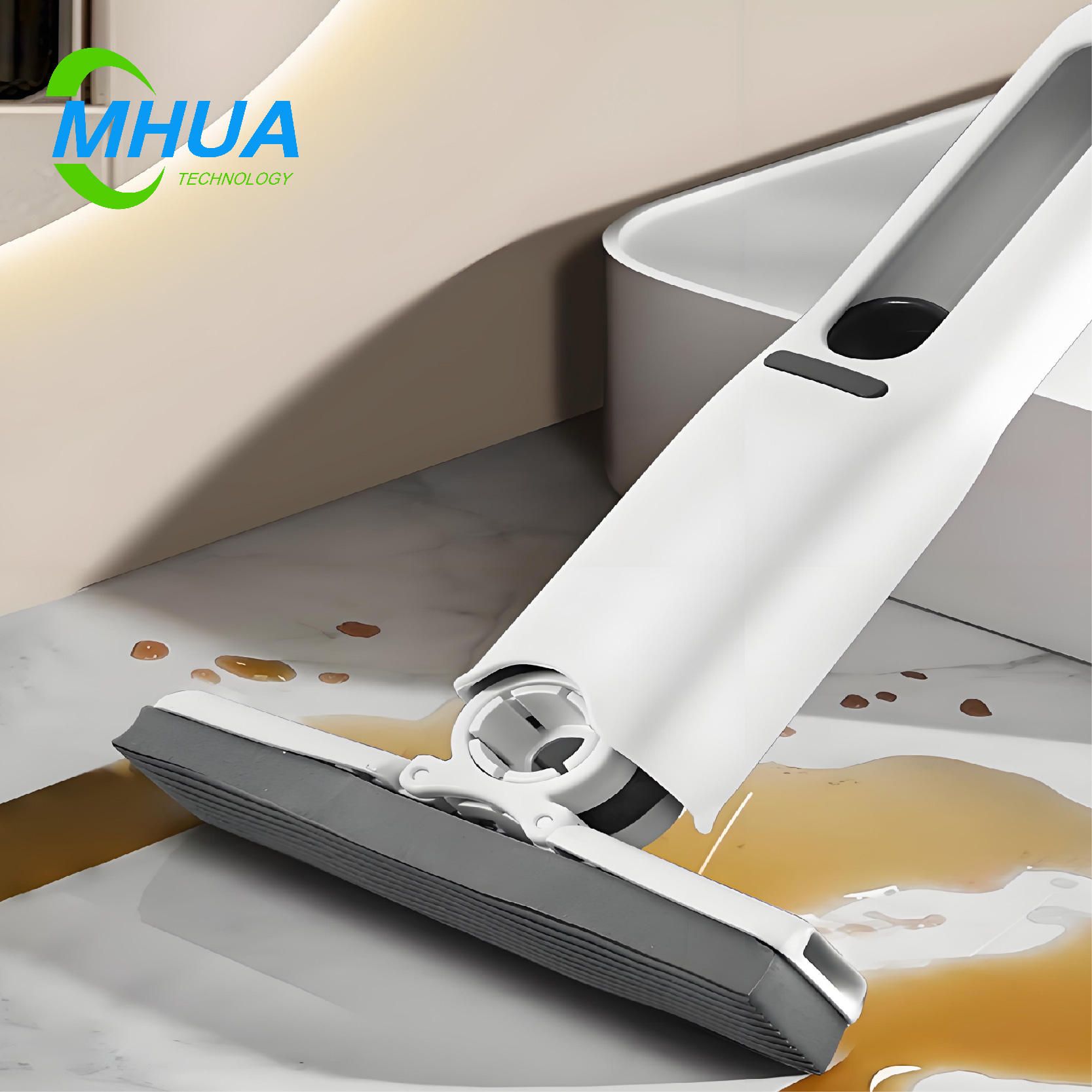 Portable Mini Mops Household Cleaning Tools with Squeeze Feature for Floor Glass Screen Desk Cleaning Household Items