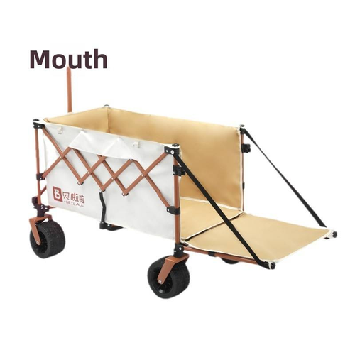 Small Outdoor Camping Camper Cart for Kids Reclining Fishing Wagon Storage Foldable Push-Up Stall Enclosed OEM Customizable