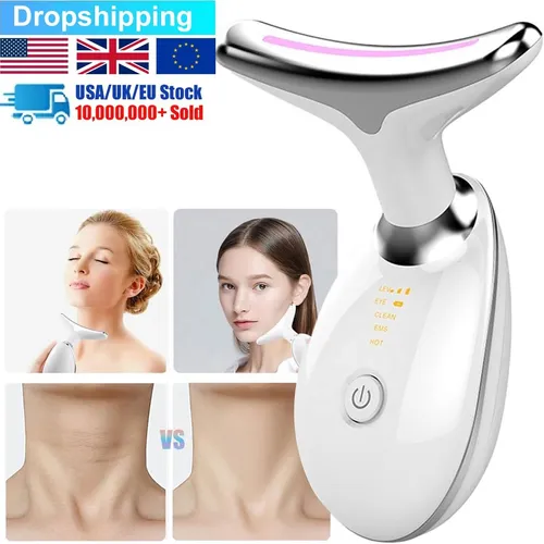 Face and Neck Massager Sculpting Skin Tightening Wrinkle Remover with Red Light Therapy for Face and Neck