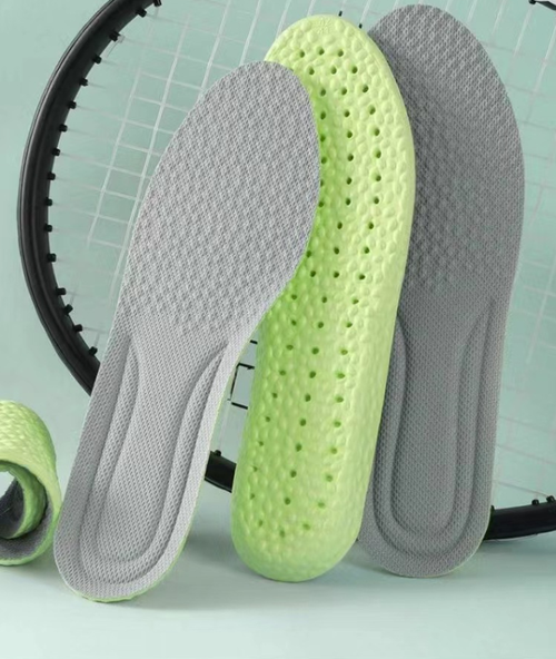 Sport Insole Casual Antibacterial, Odor Proof, High Elasticity and Shock Absorption White Shoes Suitable for Wide Forefoot