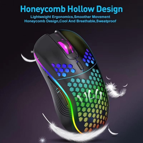 2025 New 6d 7200dpi Optical Sensor Rgb Backlight Game Mouse Lightweight Ergonomic Mice Wireless Gaming Mouse for Computer Laptop