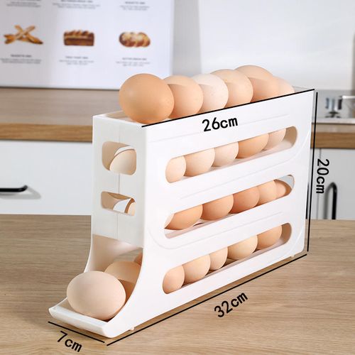 Egg Tray Plastic Egg Tools Storage 4 Tiers Egg Holder for Refrigerator