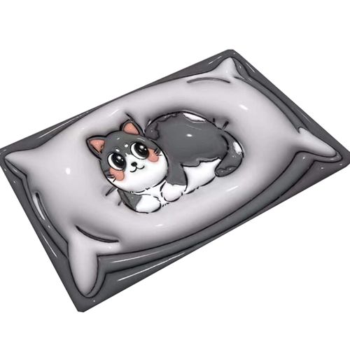 Custom 3D Printed Cartoon Bath Non-slip Mat Super Absorbent Diatom Mud Bath Rug