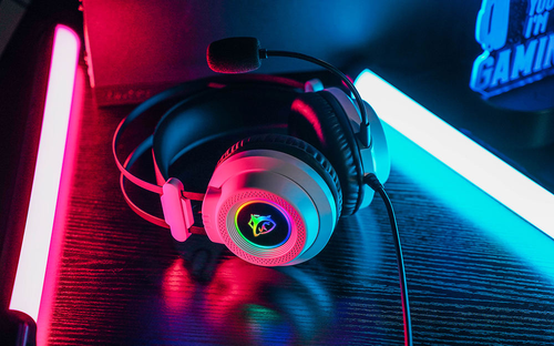 3.5mm Plug Wired Gaming Headphone with Mic for Gaming, Stereo Sound Virtual Wired Headsets