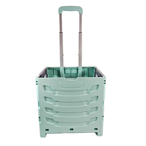Black White Handle Carts Utility Folding Pet Stroller Plastic Storage Cart Trolley Walking Camping Market Shop 4 8 Wheels