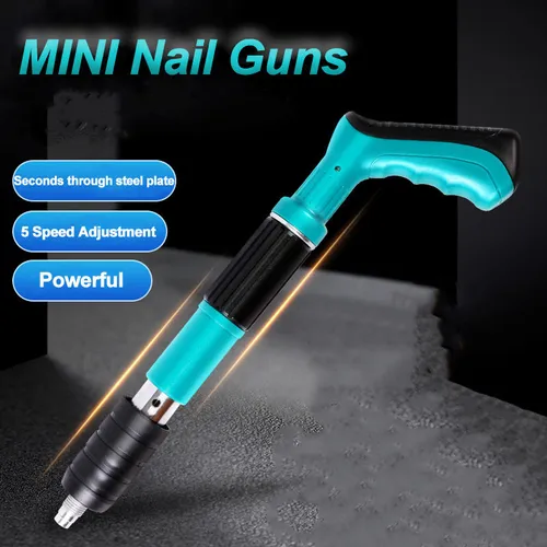 Nail Wall Fastening Tool for Cement Wall, Manual Steel Nails Machine Tool, Concrete Nail Machine, Mini Portable Nail Shooting Machine for Household Woodworking