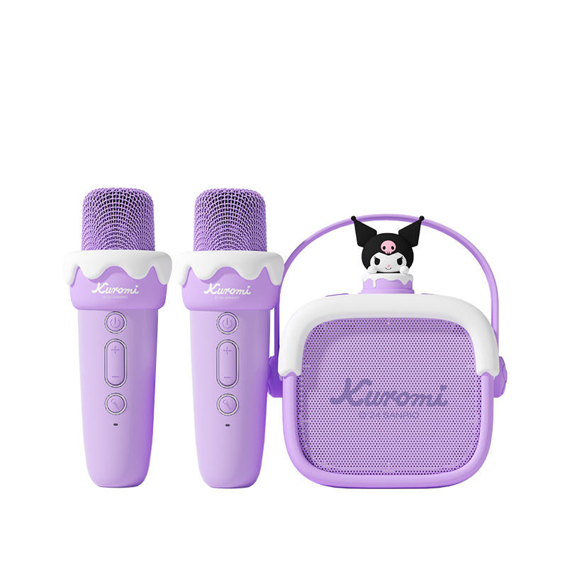 Karaoke Bluetooth Speaker Noise Cancelling High-Appearance Plastic Small Home Microphone Wireless Subwoofer