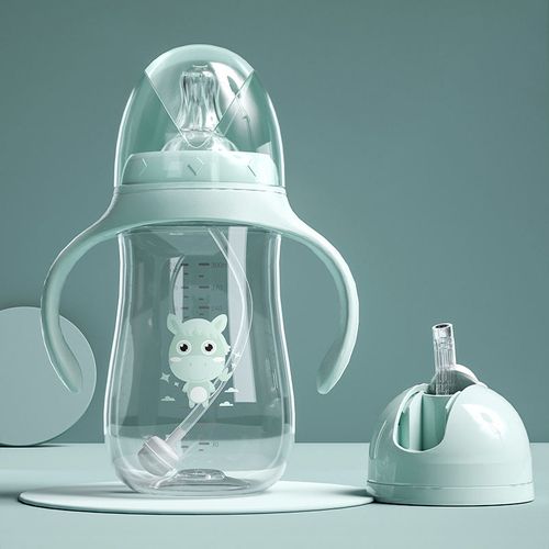 Baby Bottle Newborn Dual-purpose Children's Straw Water Cup Wide Aperture Set Baby Products Manufacturer's Batch