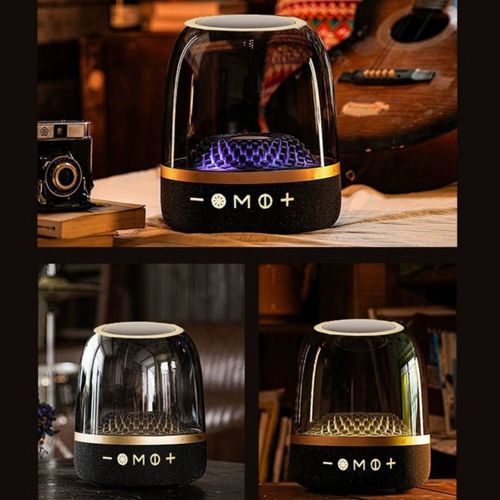 LP90  Glass  style wireless Blue-tooth speaker home high quality subwoofer home desktop audio