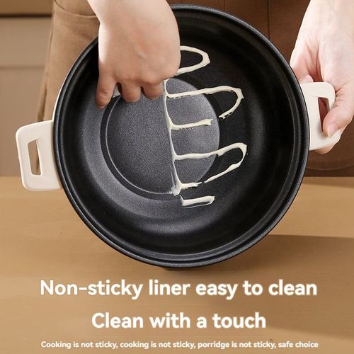 Large Capacity 3L Integrated Electric Pot Cooking Household Multifunctional Non-Stick Electric Skillet