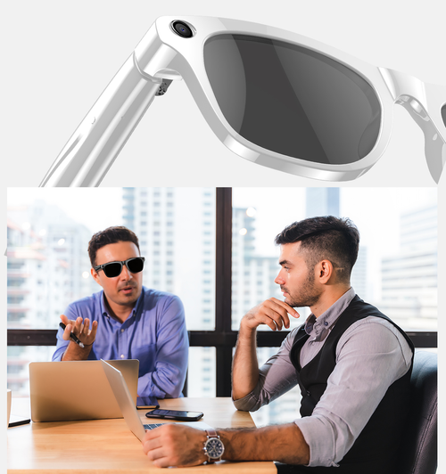 Video Shooting AI Smart Glasses with Camera for Men Flashlight 4GB IP65 720P AI Translation BT Call Music XK Oen Pro Sunglasses