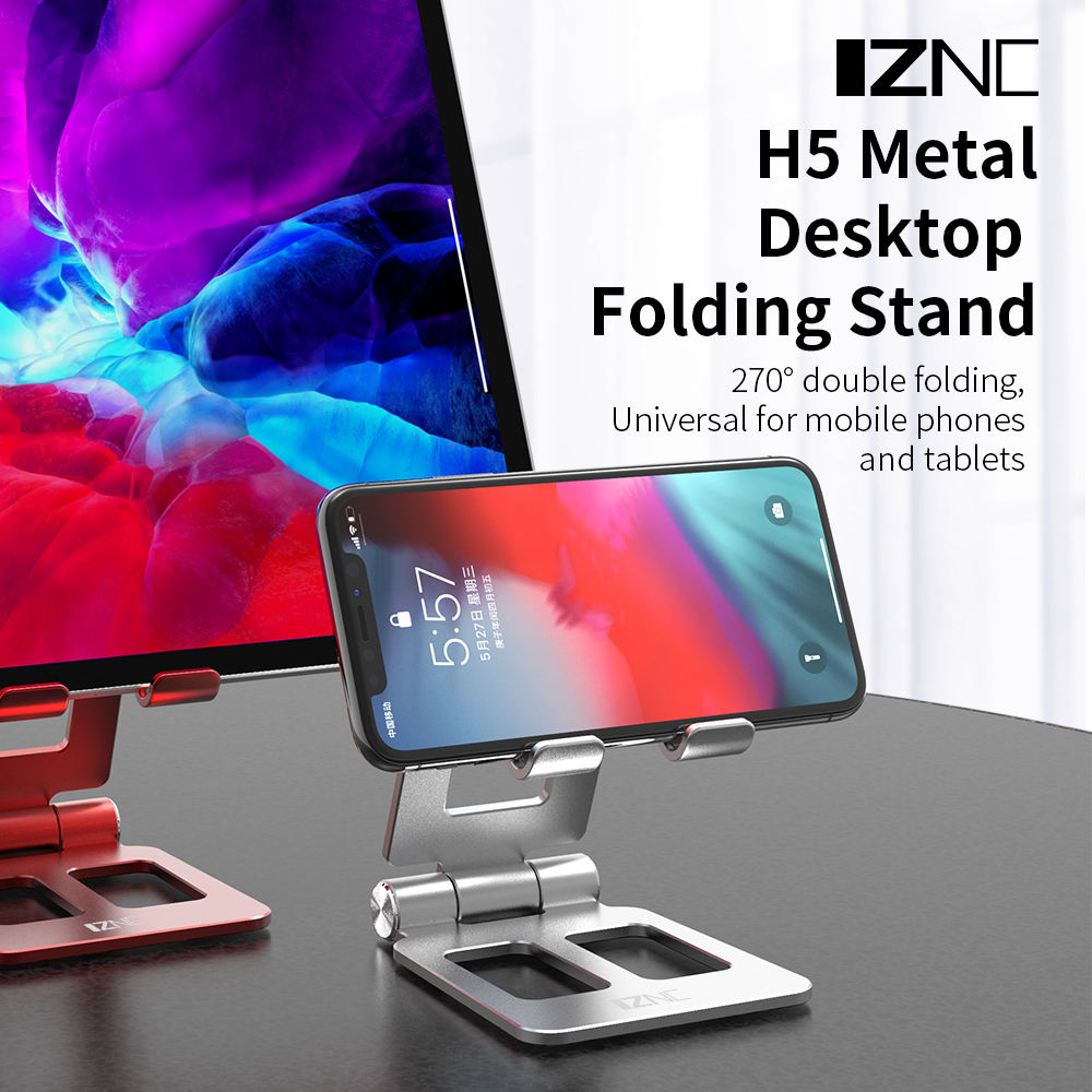 Retractable 270 Degree Aluminium Alloy Mobile Stand Metal Aluminum Mobile Cell Phone Holders Bracket