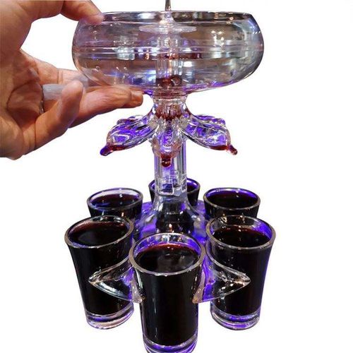 Shot Holder 6 And Beer Liquor Wine Whisky Rack Glass Dispenser